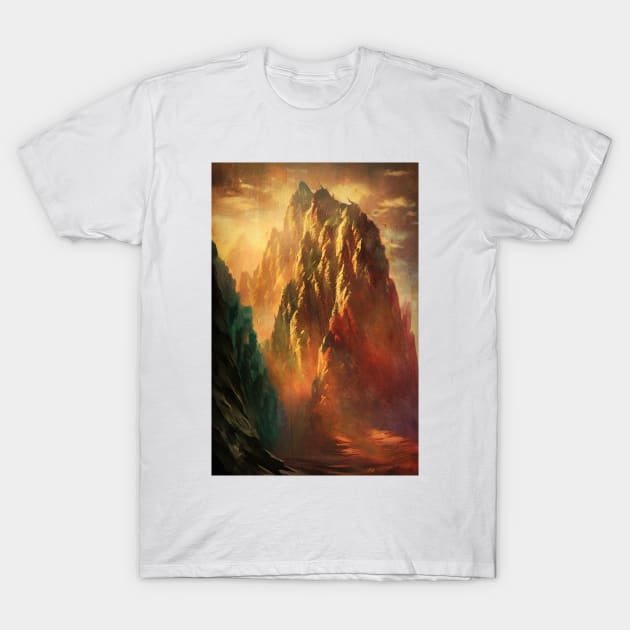 Mountain Sunset T-Shirt by Dturner29